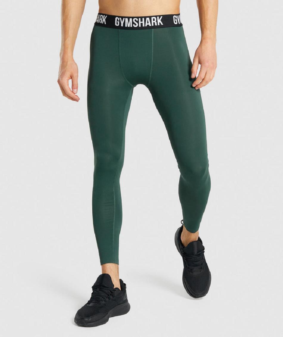 Leggins Gymshark Element Hombre Verde Oscuro | CO 3953GSO